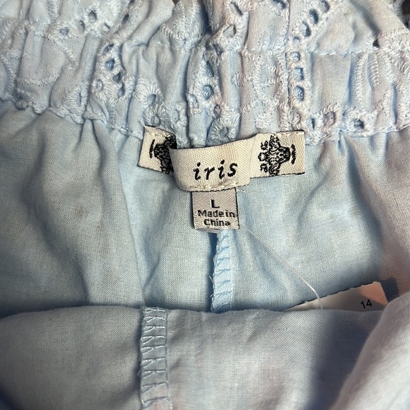 Iris Los Angeles Casablanca Shorts Blue Floral Brand New size large - Picture 3 of 4